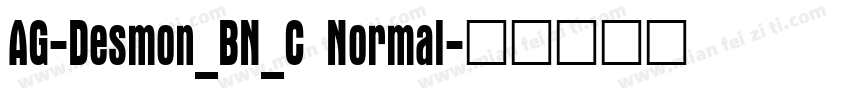 AG-Desmon_BN_C Normal字体转换
